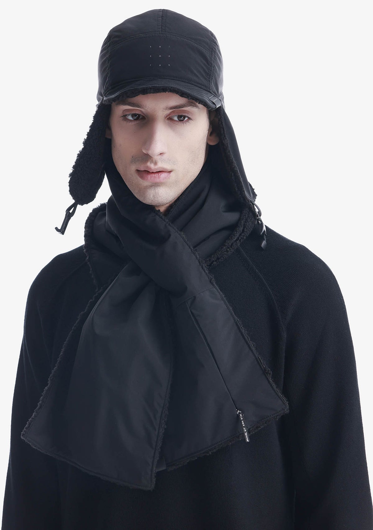 Утеплённый шарф из шерпы Pu76 - Pu76_1_02