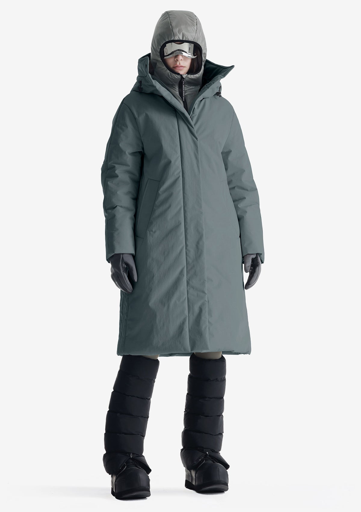 Длинная парка RITEG с капюшоном Qw523