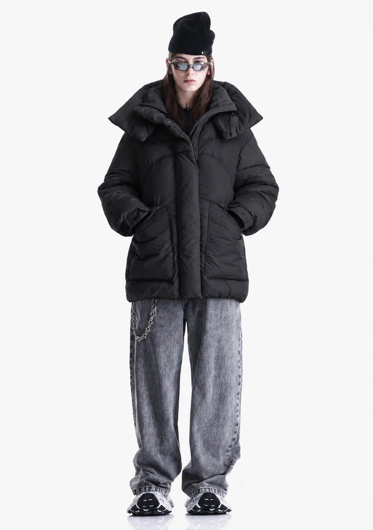 Объёмный пуховик AITKEN Qw608