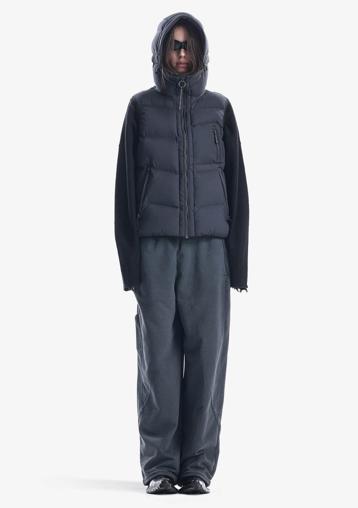 Широкие трикотажные брюки FRISSON Rw220 - Rw220_2_06