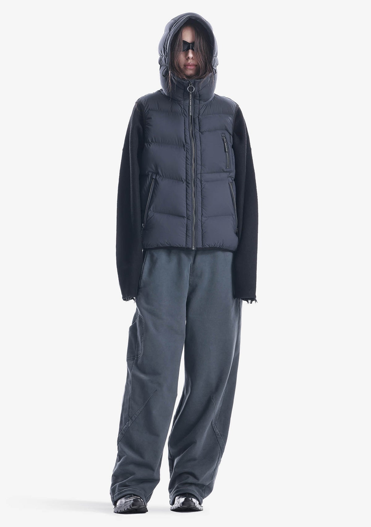 Широкие трикотажные брюки FRISSON Rw220 - Rw220_2_07