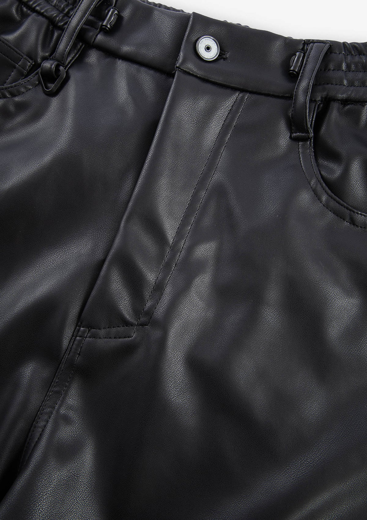 Широкие брюки VANT из эко-кожи Rw222 - Rw222_1_21